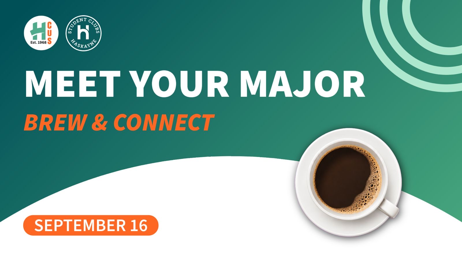 Meet your Major - Brew and Connect